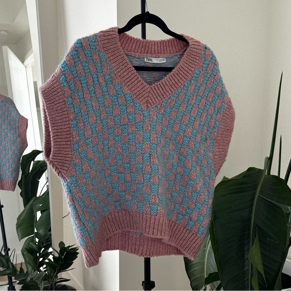 Preppy Checkered Vest - Picture 1 of 1